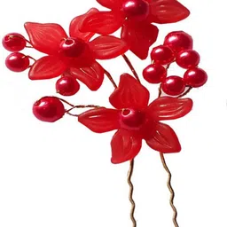 Krelin Set of 3 Beaded Floral U Pins-image-21