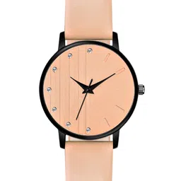 PERCLUTION ENTERPRISE Women Peach-Coloured Dial & Leather Straps Analogue Watch PE322-image-72