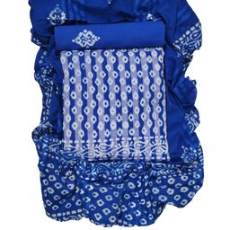 Farooq Floral Printed Batik Pure Cotton Unstitched Dress Material-image-2