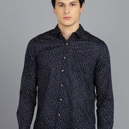 Urbano Fashion Slim Fit Printed Pure Cotton Casual Shirt-image-72