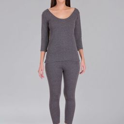 SELFCARE Soft Poly Cotton Ribbed Thermal Set-image-63