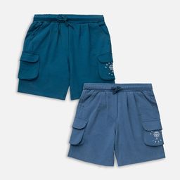 Growing Tree Kids Pack Of 2 Outdoor Antimicrobial Technology Organic Cotton Shorts-image-74