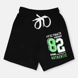 CHIMPRALA Boys Black Conversational Printed Outdoor Antimicrobial Technology Shorts-image-41