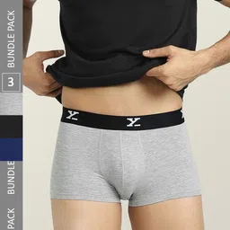 XYXX Men Pack Of 3 Anti Microfiber ACE Intelisoft Lightweight Modal Trunks-34