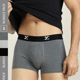 XYXX Men Pack Of 3 Anti Microfiber ACE Intelisoft Lightweight Modal Trunks-35