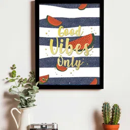 Art Street Blue & White Printed Framed Wall Art-image-71