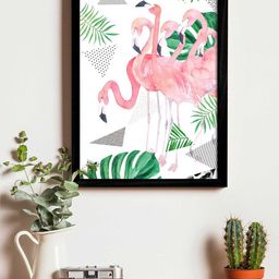 Art Street White & Pink  Printed Synthetic Wood Framed Individual Wall Art-image-24