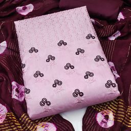 SHADOW & SAINING Ethnic Motifs Embroidered Unstitched Dress Material-image-15