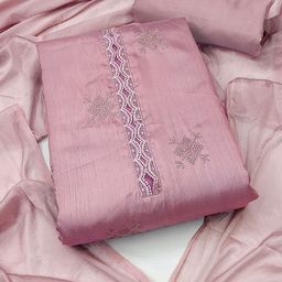 SHADOW & SAINING Geometric Embroidered Unstitched Dress Material-picture-12