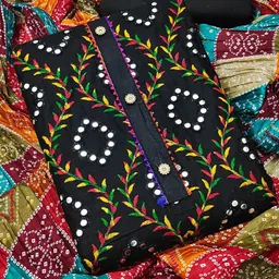 KALINI Embroidered Pure Cotton Unstitched Dress Material-image-83