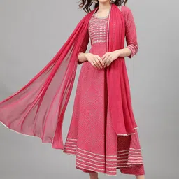 Khushal K Ethnic Motifs Printed Kurta & Palazzos With Dupatta-55