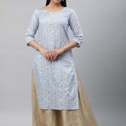 AURELIA Woven Design Gotta Patti Anarkali Kurta-picture-15