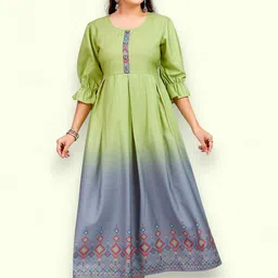 PAMPER YOURSELF Women Floral Printed Floral Anarkali Kurta-picture-10