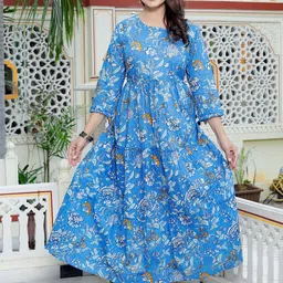 SILAKIVA Women Floral Printed Floral Anarkali Kurta-picture-32