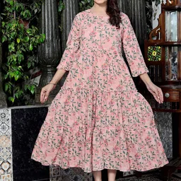 SILAKIVA Women Floral Printed Floral Anarkali Kurta-picture-23
