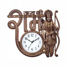 Attractionz Beige Textured Analog Round Contemporary Wall Clock-14