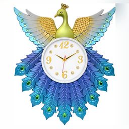 Attractionz Blue & Green Textured Contemporary Wall Clock-image-89