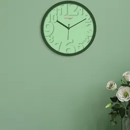 RANDOM Green Contemporary Wall Clock-image-94