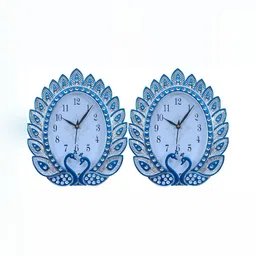 Sigaram Blue Round Contemporary Wall Clock-picture-28
