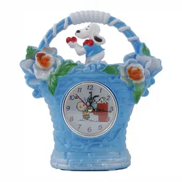 Sigaram Blue Round Contemporary Wall Clock-picture-22