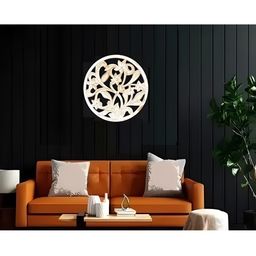 VAS collection home White Textured Wooden Decor Wall Plate-picture-9