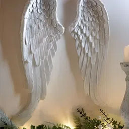 VAS collection home White 2 Pieces Textured Wooden Wall Decors-image-21