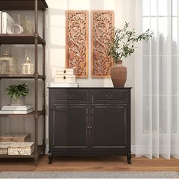 VAS collection home Brown 2 Pieces Textured Wooden Wall Decors-image-12