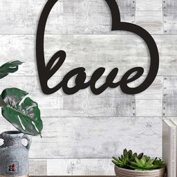Art Street Black MDF Love Painted Cutout Ready To Hang Wall Decor-image-25