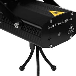 SPARK WORLD Black Mini Laser Projector Stage Shower Floor Lamp-0