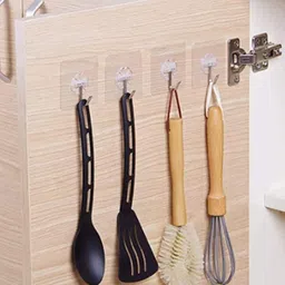 DALUCI 30-Pieces Transparent Self Adhesive Wall Hooks-46