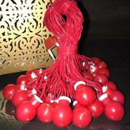 Glimmer Lightings Red Elegant Ball String Lights-47