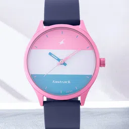 Fastrack Unisex Multicoloured Aluminium Dial & Blue Straps Analogue Watch-picture-17