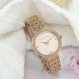 GIORDANO Women Embellished Dial & Bracelet Style Straps Analogue Watch GZ-60079-33-30