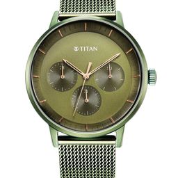 Titan Modern Classics Men Stainless Steel Bracelet Style Strap Analogue Watch 94006QM03-picture-8