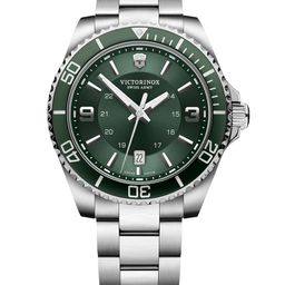 Victorinox Men Dial & Stainless Steel Bracelet Style Straps Analogue Watch 241934-19