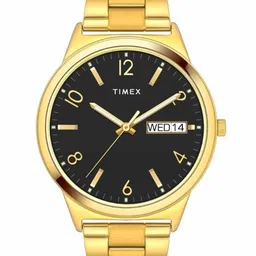 Timex Men Brass Dial & Stainless Steel Bracelet Style Straps Analogue Watch TWTG10005-image-2