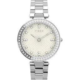 Timex Women Brass Dial & Bracelet Style Straps Analogue Watch TW2V45000UJ-image-68