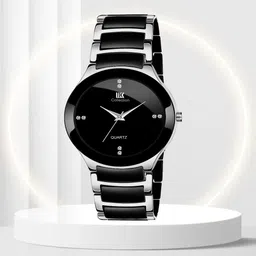IIK COLLECTION Men Embellished Dial & Bracelet Style Straps Analogue Watch IIK021M-80