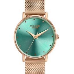 Sonata Poze Women Brass Embellished Dial & Bracelet Style Straps Analogue Watch SP80017WM01-picture-6