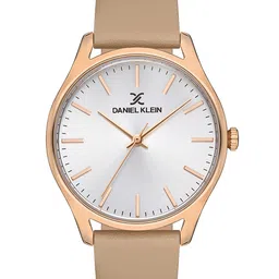 Daniel Klein Women Silver-Toned Dial & Brown Leather Straps Analogue Watch DK 1 13196-5-image-57