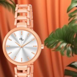 DressBerry Women Rose Gold Toned Water Resistance Analogue Watch HOBDB-179-RG-26