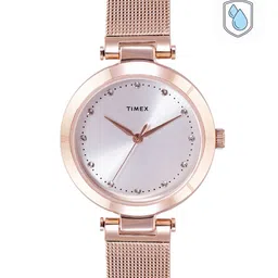 Timex Women Silver-Toned Embellished Dial Bracelet Style Analogue Watch TWEL11823-image-72