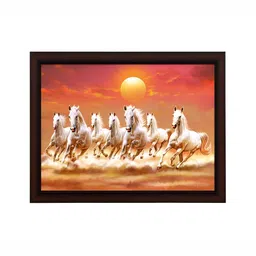 masstone Black & White Running Horses Birds and Animals Wall Art-image-59