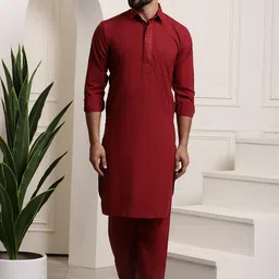 SOJANYA Regular Pure Cotton Kurta With Salwar-0
