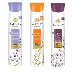 YARDLEY LONDON Women Set of Imperial Sandalwood - English Lavender - Lace Satin Body Spray-41