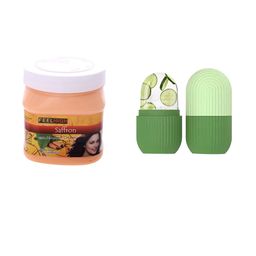 FEELHIGH Saffron Cream 500ml with Ice Roller-53