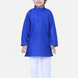 BownBee Boys Pure Cotton Kurta with Pyjamas-picture-11