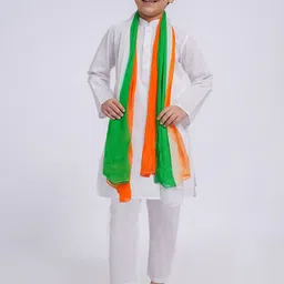 VASTRAMAY Boys Regular Pure Cotton Kurta with Pyjamas & With Dupatta-13