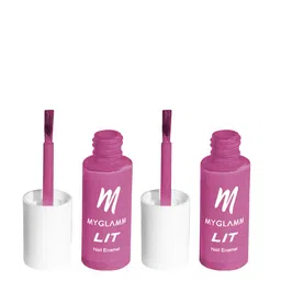 MyGlamm Set of 2 LIT Nail Enamel 7 ml Each - Bold Digger-45