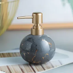 The Better Home Grey Textured Glossy Soap Dispenser Bottle 300 ml-79